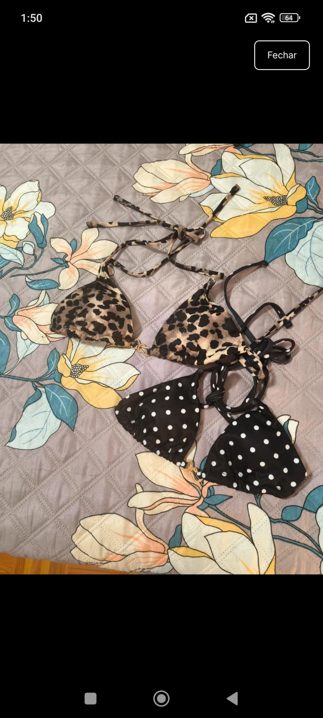 Conjunto 2 partes cima biquíni novos 